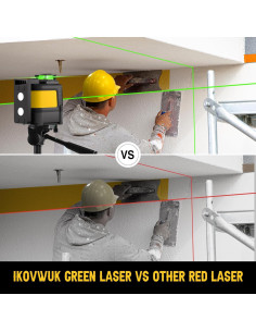 Nivel Láser Autonivelante IKOVWUK MV-05 Verde 360 2 Baterías 2