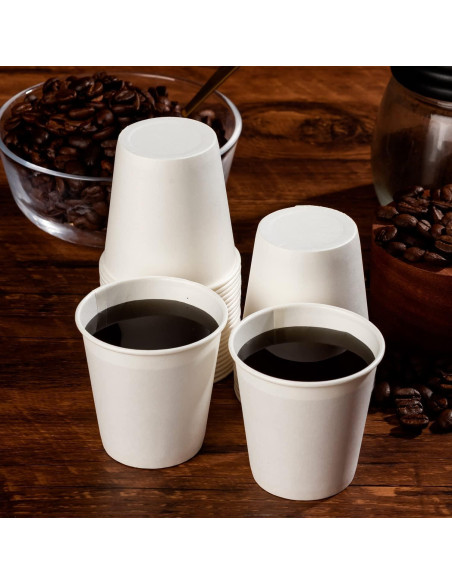 Vasos de papel desechables 3 oz METAPRINT - 300 unidades