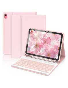 Funda con Teclado MMK para iPad 11" 10 Gen Rosa 2022