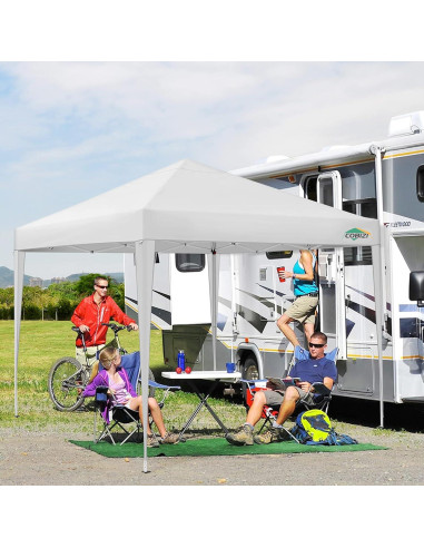 Carpa Plegable COBIZI 3x3m Impermeable con 4 Paredes Laterales