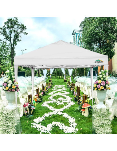 Carpa Plegable COBIZI 3x3m Impermeable con 4 Paredes Laterales