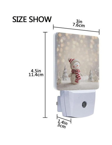 Juego de 2 luces nocturnas LED Pfrewn con sensor de movimiento