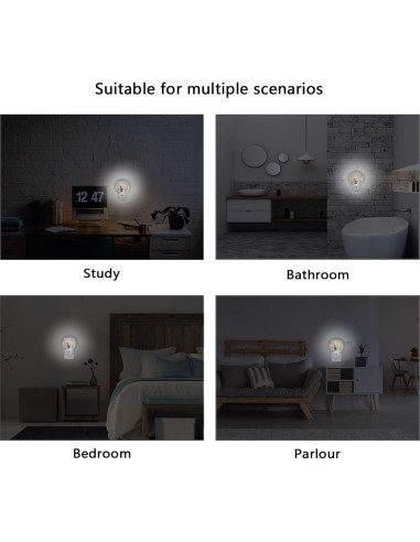 Juego de 2 luces nocturnas LED Pfrewn con sensor de movimiento
