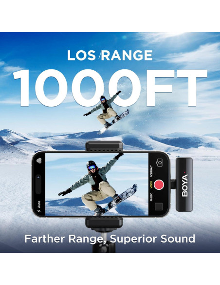 Micrófono Inalámbrico BOYA BOYALINK A1 con Cancelación de Ruido