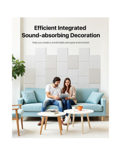 Paneles Aislantes de Sonido Soundsbay 30.5x40.6 cm Beige - Paquete de 12 2