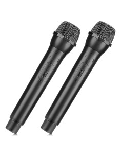 Accesorios de Micrófono Falso Facmogu 2 Piezas - Negro