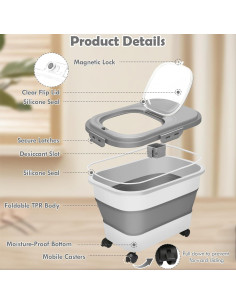 Contenedor de Almacenamiento de Comida para Mascotas SSAWcasa 9 Kg 2