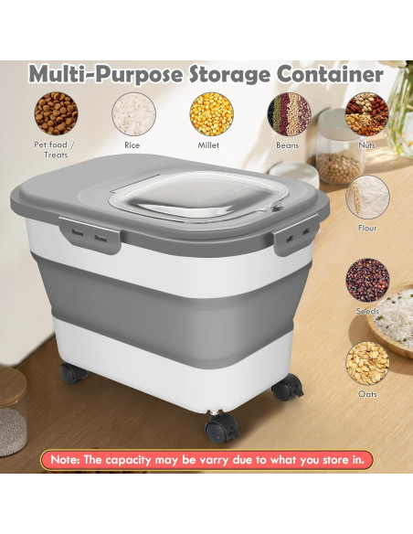 Contenedor de Almacenamiento de Comida para Mascotas SSAWcasa 9 Kg