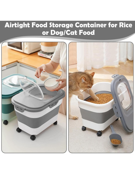 Contenedor de Almacenamiento de Comida para Mascotas SSAWcasa 9 Kg