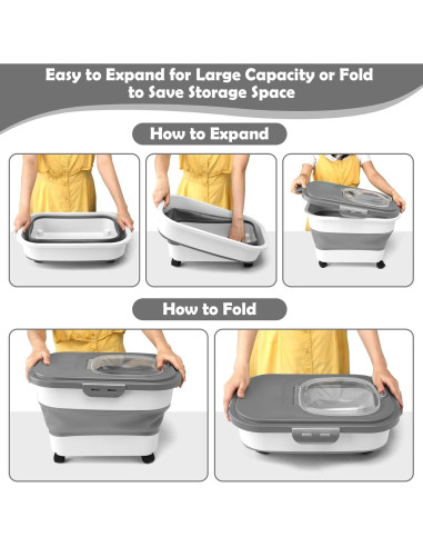 Contenedor de Almacenamiento de Comida para Mascotas SSAWcasa 9 Kg