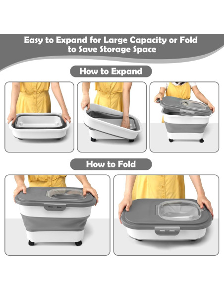 Contenedor de Almacenamiento de Comida para Mascotas SSAWcasa 9 Kg