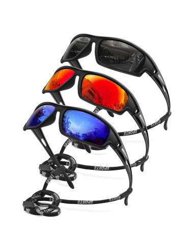 3PACK Gafas de Sol Polarizadas AWGSEE UV400 para Deportes