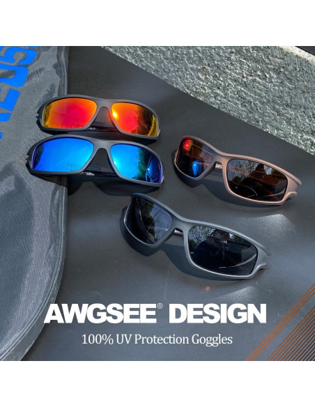 3PACK Gafas de Sol Polarizadas AWGSEE UV400 para Deportes
