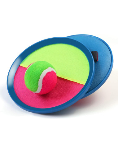 Conjunto de Palas y Pelotas Aneco Toss and Catch - 6 Unidades