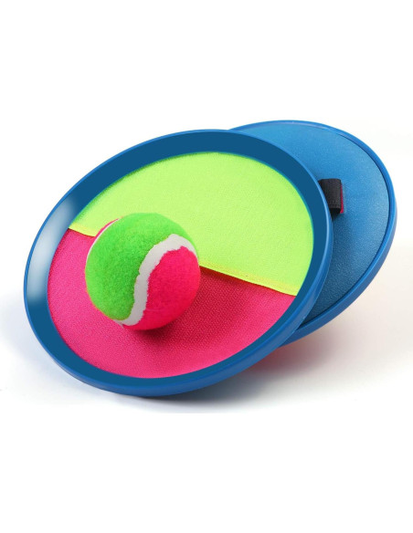 Conjunto de Palas y Pelotas Aneco Toss and Catch - 6 Unidades