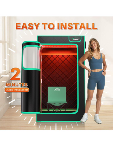 Sauna de Vapor Infrarroja TOREAD 3L 1200W Ajustable