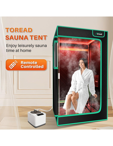Sauna de Vapor Infrarroja TOREAD 3L 1200W Ajustable