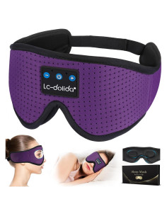 Auriculares para dormir Bluetooth LC-dolida, máscara 3 en 1
