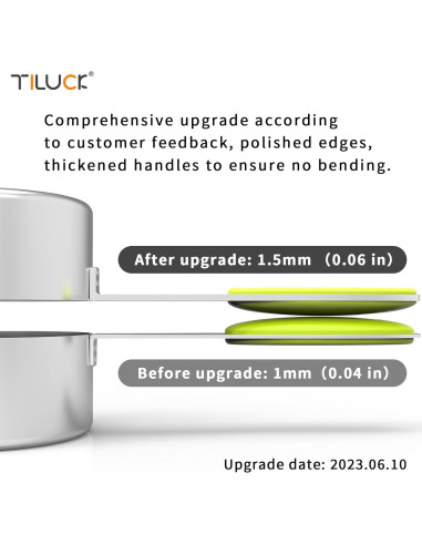 Juego de Tazas y Cucharas Medidoras TILUCK Acero Inoxidable 10 Piezas