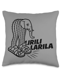 Almohada Lirili Larila 40x40 cm Meme Cerebro Italiano
