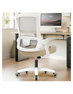 Silla de Oficina NEO Ergonomica Respaldo Alto Malla Beige