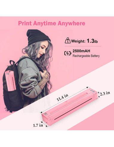 Impresora de Plantillas de Tatuaje TATOPRT P19 Inalámbrica