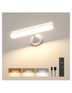 Aplique de Pared LED FULNIX Blanco 7500mAh Control Remoto