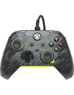 Controlador con Cable PDP para Xbox Series X|S y PC - Carbón Eléctrico Gris/Amarillo 2