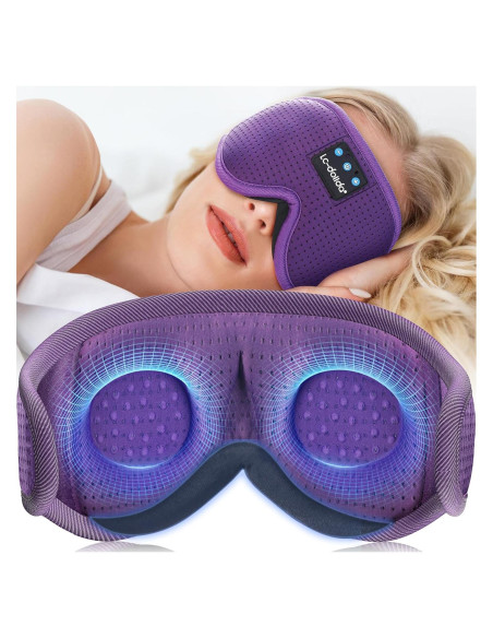 Auriculares para dormir LC-dolida Bluetooth con máscara 3D