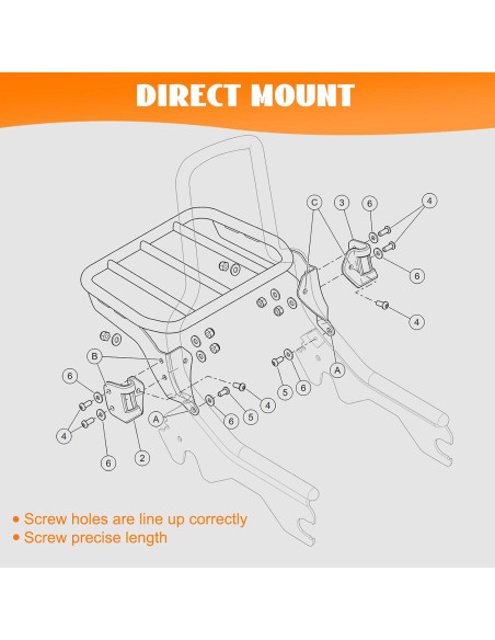 Portaequipajes Sissy Bar Eumti para Harley Softail 2018-2024