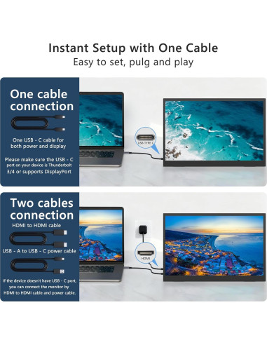 Monitor Portátil 2.5K Topmonitor 15.6" UHD 2560x1680 IPS