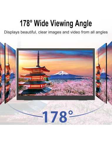 Monitor Portátil 2.5K Topmonitor 15.6" UHD 2560x1680 IPS