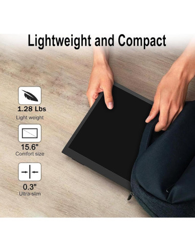 Monitor Portátil 2.5K Topmonitor 15.6" UHD 2560x1680 IPS