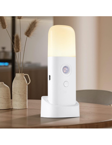 Luz Nocturna Recargable con Sensor de Movimiento - 2 Pzs