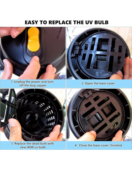 Bombillas UV de Reemplazo Kittmip para Zapper de Insectos 40W (2)