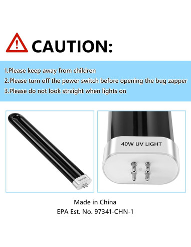 Bombillas UV de Reemplazo Kittmip para Zapper de Insectos 40W (2)