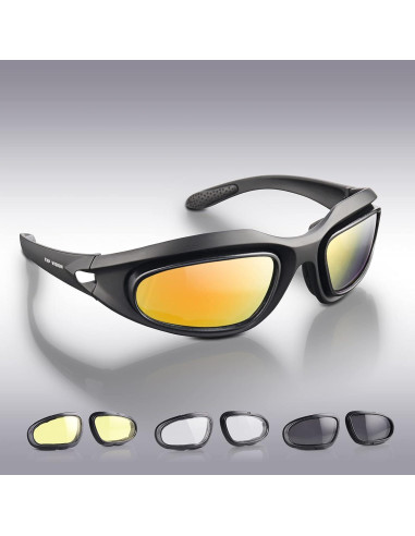Gafas de sol deportivas EX-9100 UV400 con lentes intercambiables