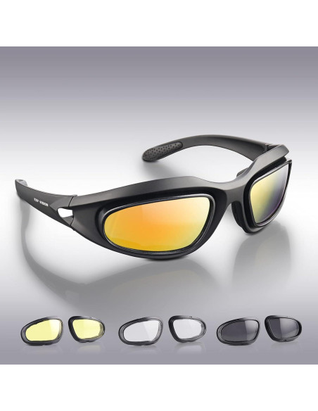 Gafas de sol deportivas EX-9100 UV400 con lentes intercambiables