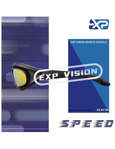 Gafas de sol deportivas EX-9100 UV400 con lentes intercambiables