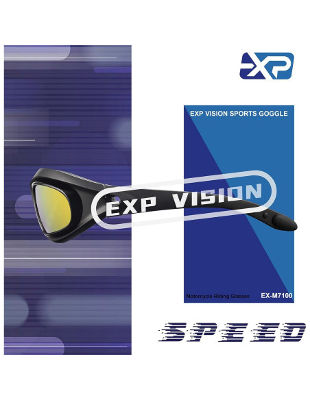 Gafas de sol deportivas EX-9100 UV400 con lentes intercambiables
