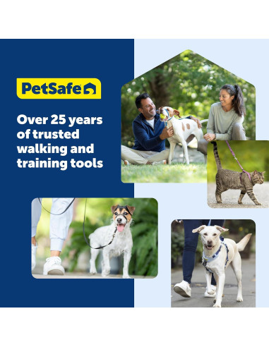 Arnés 3-en-1 PetSafe Mediano Negro con Correa de Control