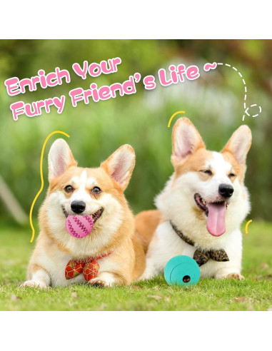 Juguetes de rompecabezas para perros HIPPIH - 2 piezas