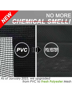 Bolsa de Playa Grande de Malla Jingweichuangke - Negro 2