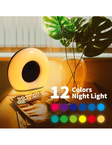 Máquina de Ruido Blanco DailyBody con 30 Sonidos y Luz Nocturna