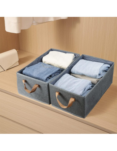 Paquete de 3 Cajas de Almacenamiento Plegables Fordonral 47.6x27.9 cm