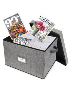 Caja de Almacenamiento de Revistas Lukeline 43x33x33 cm Plegable