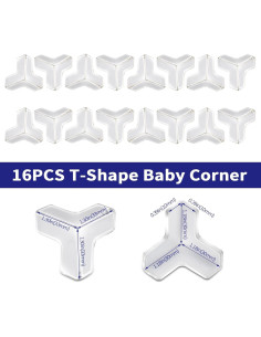16 Protectores de Esquinas Transparentes YIIFELL para Bebés 2