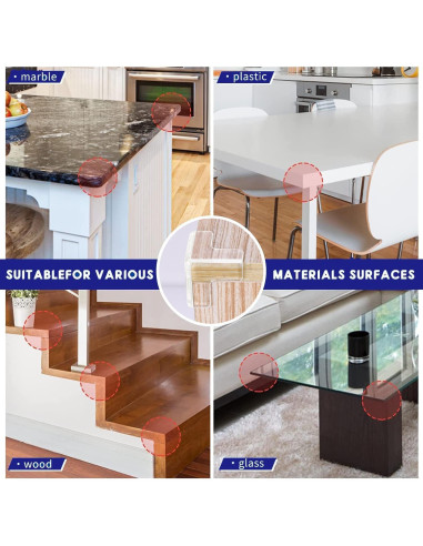 16 Protectores de Esquinas Transparentes YIIFELL para Bebés