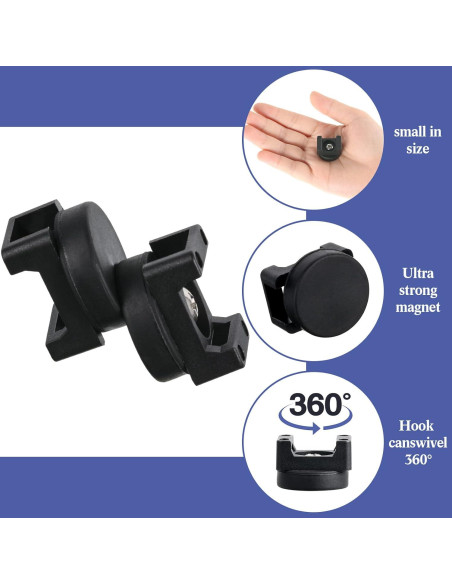 Soporte Magnético para Bridas Yookeer - 10 Piezas, 22 mm