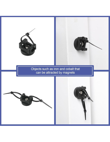 Soporte Magnético para Bridas Yookeer - 10 Piezas, 22 mm